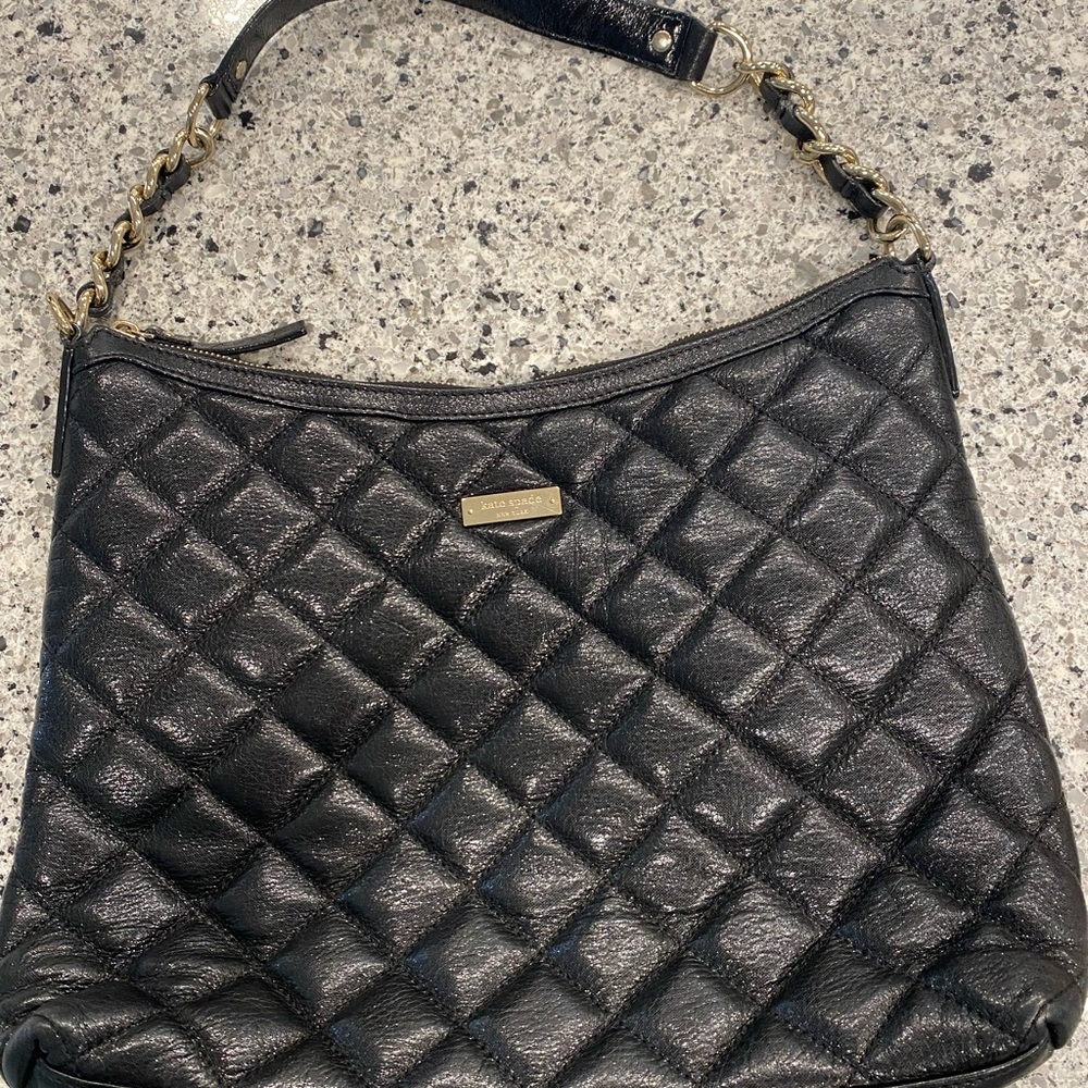 Kate Spade Serena Black Quilted Leather Purse